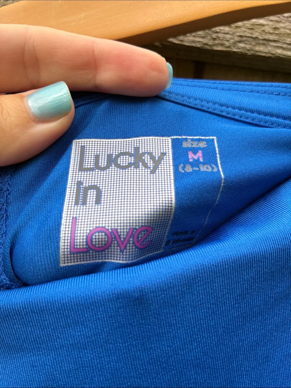 Lucky in Love Electric Blue Tiered Mini Skirt